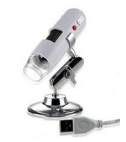 Microscopio digital con LED y adaptador para computadora